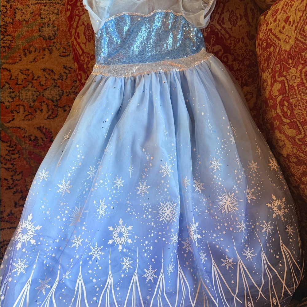 Elsa Sparkling Blue Princess Costume